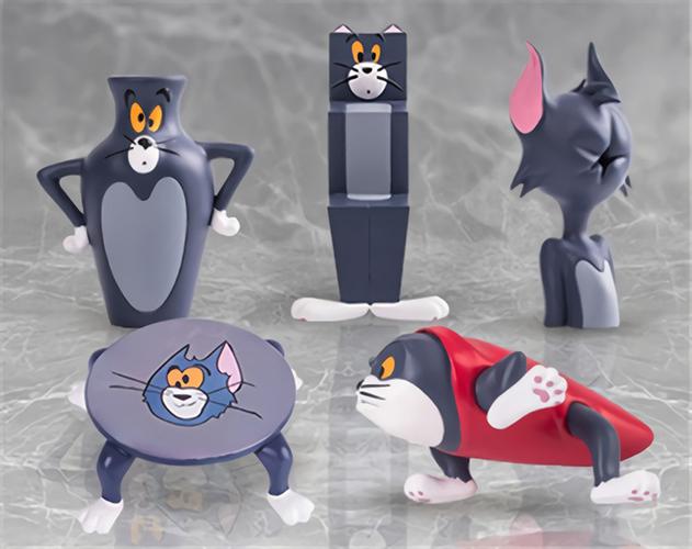 经典动漫猫和老鼠公仔摆件 汤姆猫沙雕猫造型手办 抖音创意礼品