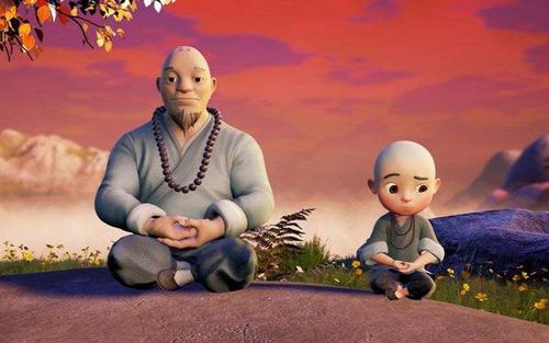 找一部动画片国产的,一个寺庙里有一个老和尚和一个小