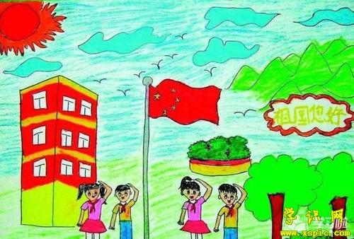 庆祝建党96周年的画_纪念建党96周年绘画图片儿童画