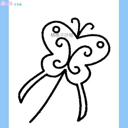画蝴蝶风筝的图片简笔画