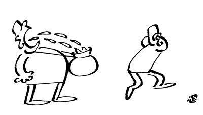 吐痰小人简笔画