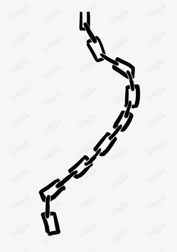 卡通黑色铁链