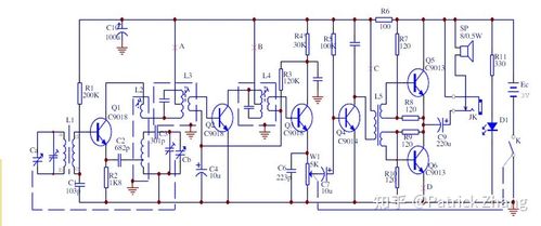 晶体管收音机电路图