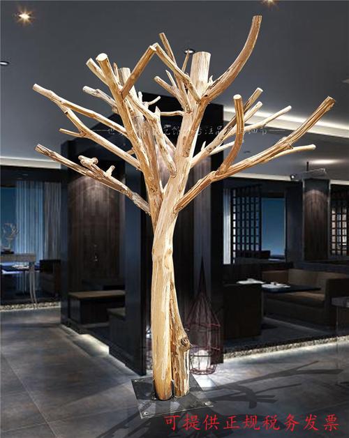 热卖仿真枯树商场咖啡餐厅枯树简约时尚假造型树枝干装饰精品剥皮落地