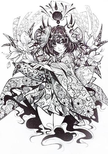 动漫插画,看似简单,画起来很难