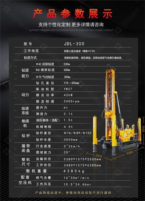 巨匠300型水气两用钻机 地质勘探 水井钻机