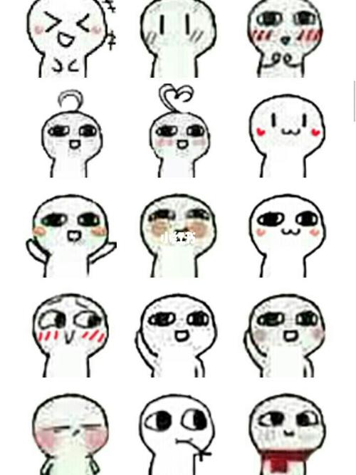 可爱到爆炸的小人表情