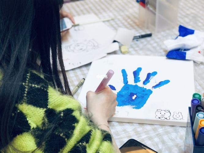 情侣手印画|情侣手作_手工制作_diy_探店_造物匠绘坊diy手作攻略_情侣