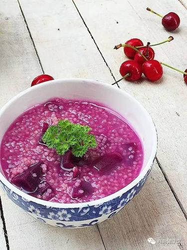 立多知味绿色减肥粥食紫薯小米粥