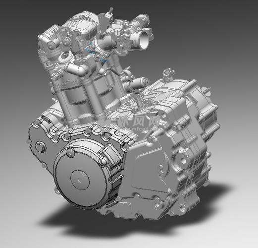 单缸水冷600cc摩托车发动机 - 动力系统图纸 - 沐风网