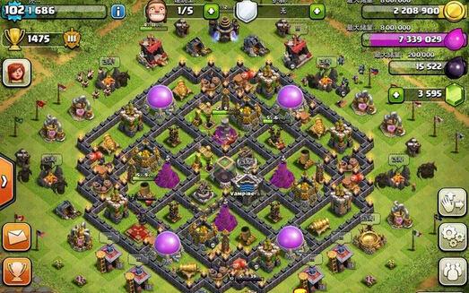 部落冲突9本最强布阵 七款阵型随你挑选