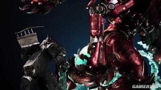 环太平洋正版授权首款大比例雕像暴风赤红公布电动雷云阵真的帅