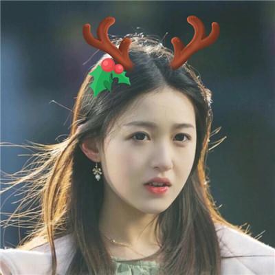 圣诞节女生头像大全2019好看的圣诞节女头像真人