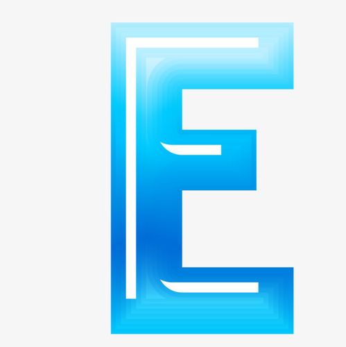 卡通手绘英文字母e_艺术字设计_千库网