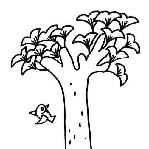 树简笔画可可