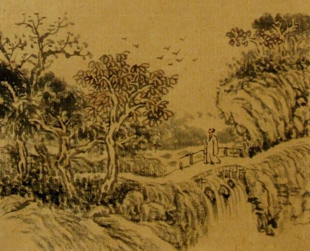 林元新作王维《辋川集·木兰柴》诗意