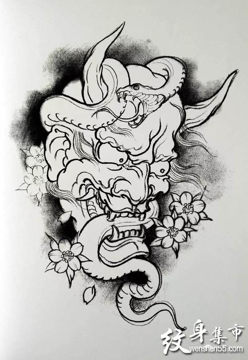 般若纹身般若纹身手稿般若纹身手稿图案