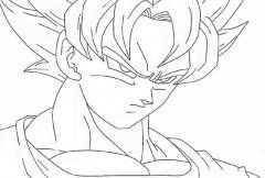 手工专题七龙珠孙悟空简笔画