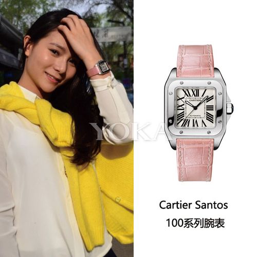 此外还有卡地亚santos 100系列粉色表带腕表,是不是戴起来特别少女.