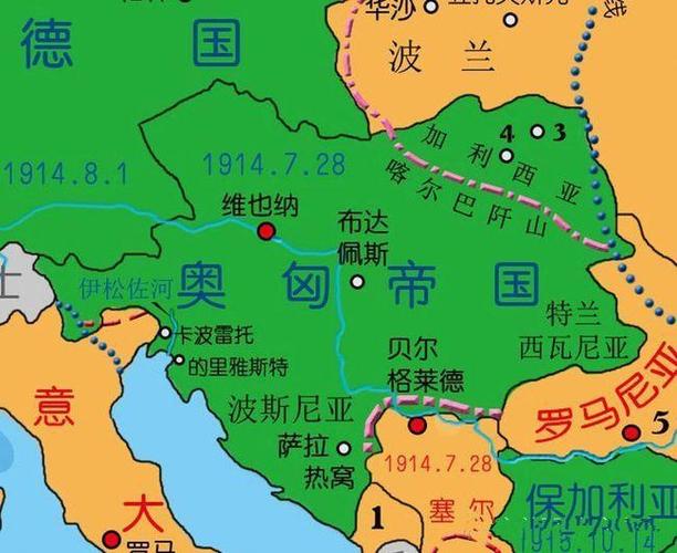 一战后奥匈帝国解体,分裂成了哪些国家?