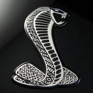 全金属眼镜蛇车标汽车装饰福特改装个性车身贴野马shelby划痕车贴
