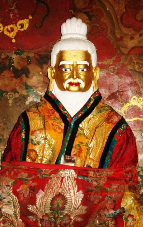 见成大师智钦·唐东杰布仁波切塑像  智钦·唐东杰布大师(公元1361