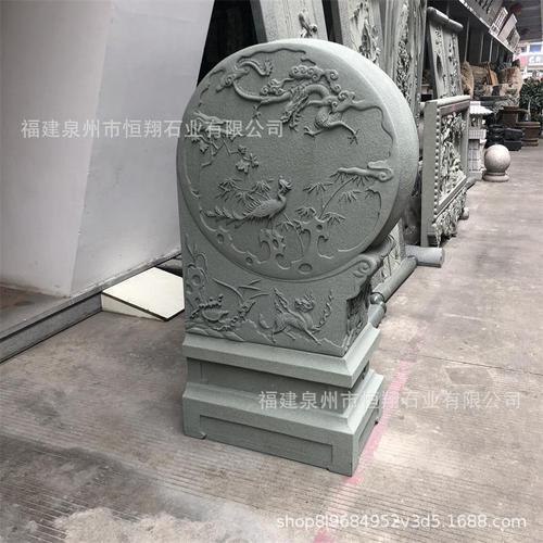 厂家供应寺庙石雕门鼓 祠堂大理石抱鼓 庭院门口石鼓摆放