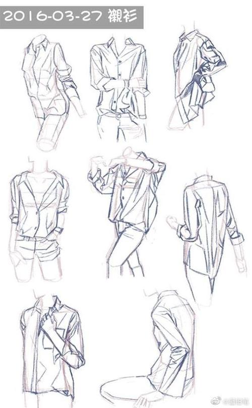 最全衣服褶皱素材参考,速来练习!