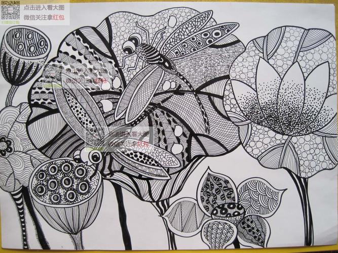 线描创意美术课件 少儿美术培训课件教案 画室培训资料