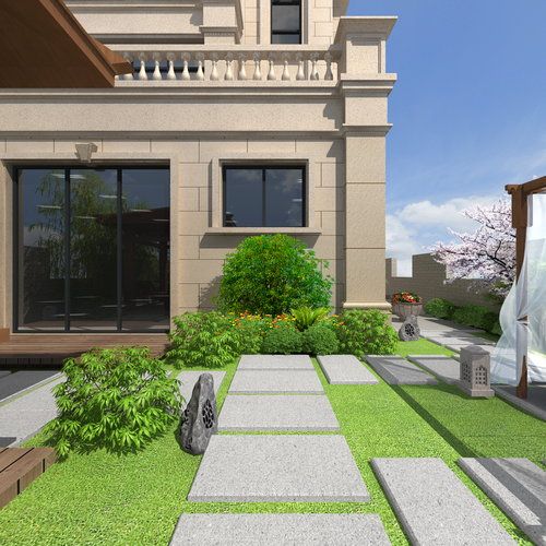 别墅室外前后院