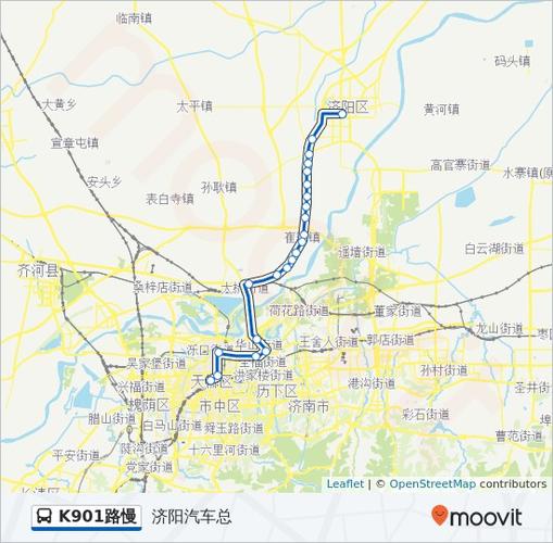 公交k901慢路的线路图