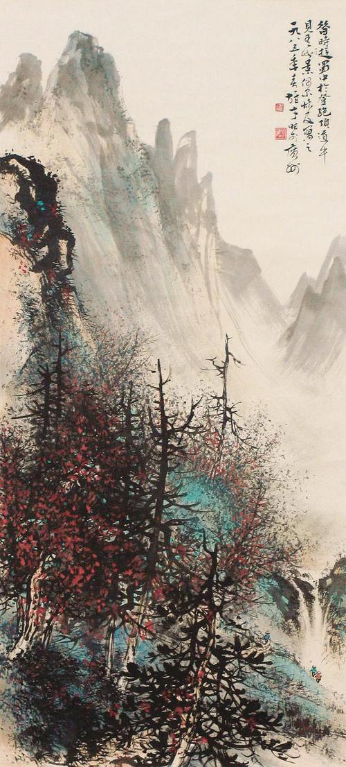 画作气势浑厚,被评论界称为黎家山水-岭南画派名家黎雄才