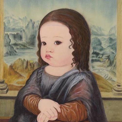 当世界名画变成q版头像,蒙娜丽莎俏皮,梵高可爱
