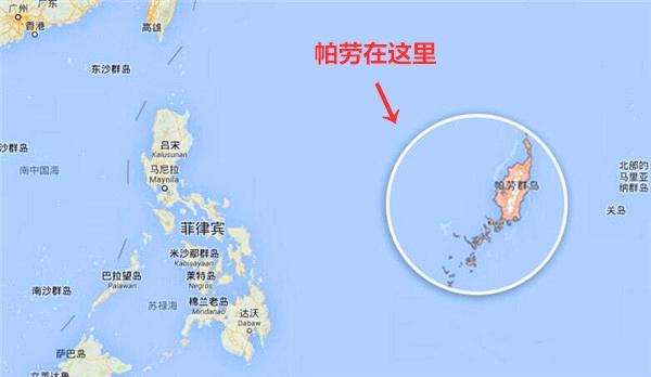 图片丨帕劳群岛地图位置