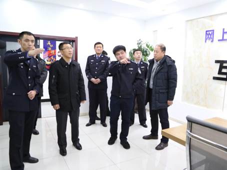 市委常委宣传部长迟宝旭到伊春公安分局网安大队检查指导工作