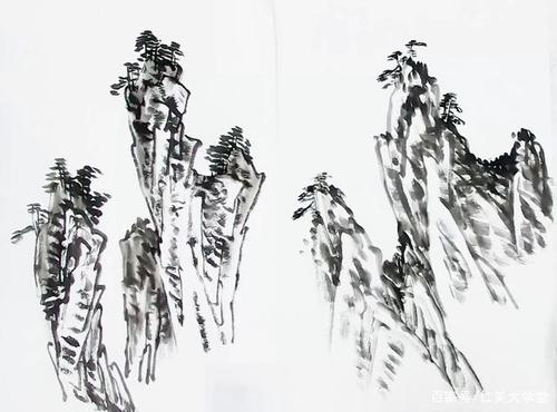山水画教程峦岭峰岩都该如何画起不看芥子园就学这个