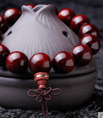 佛珠手串怎么串小叶紫檀中国结编法紫檀手串