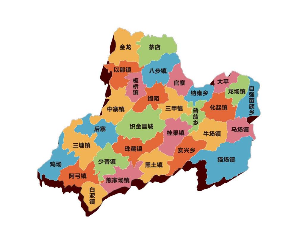 织金县地图