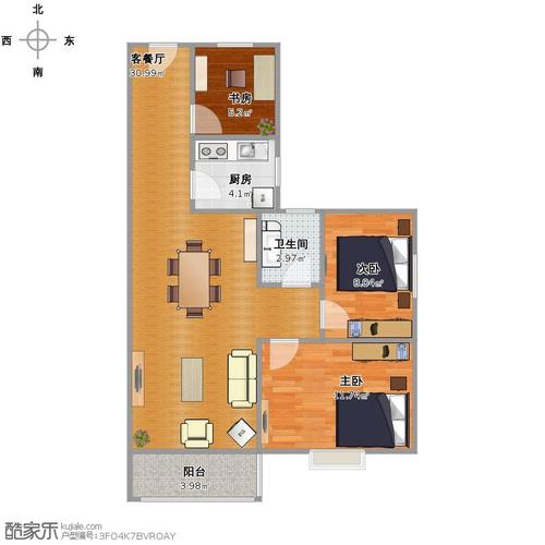 幸福家园二期户型图