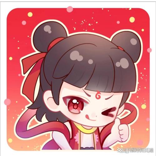 在乾坤圈的围绕下,哪吒2q版化身为灵动小侠,脚踏风火轮,眼眸闪烁着