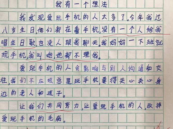 习作《我有一个想法》