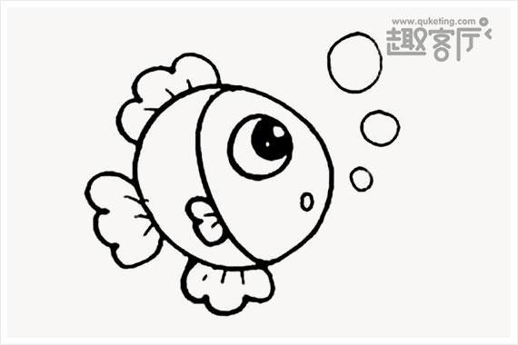 简单小鱼简笔画图片大全 儿童简笔画可爱的鱼