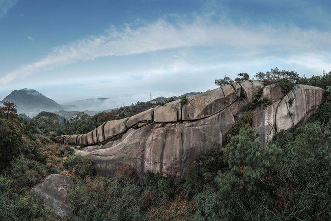 温州大罗山|深藏亿年人未识,登山远看巨龙横卧山脊