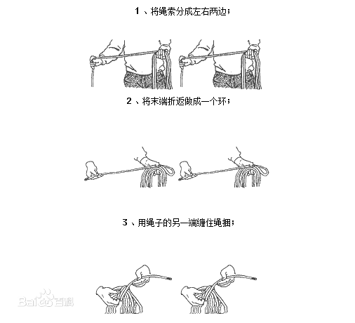 登山绳打结的方法