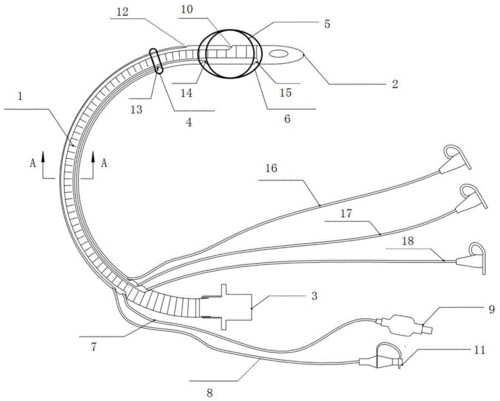 一种加药冲洗型气管插管的制作方法