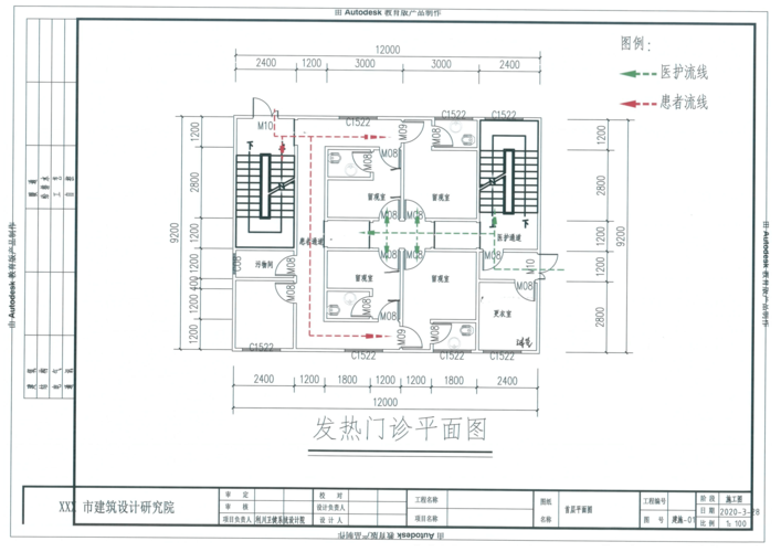 发热门诊平面图