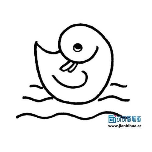 动物简笔画小鸭子图片