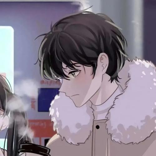 动漫男生头像:在等落叶,等寒风,等新年的烟火和更好的
