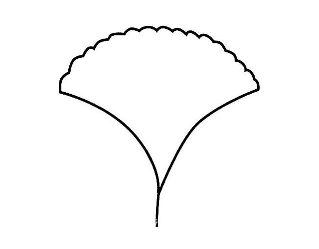 简笔画栏目里的银杏树叶简笔画,植物简笔画,儿童简笔画,幼儿简笔画,简