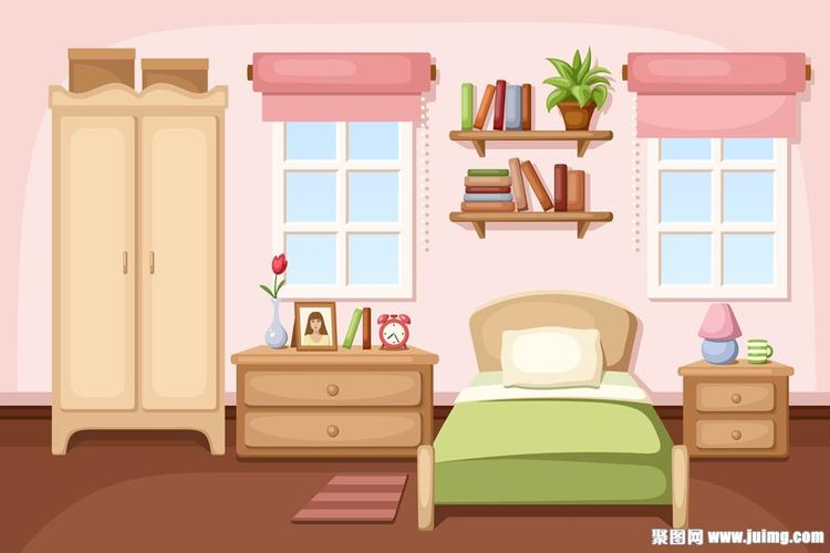 卡通卧室装修漫画